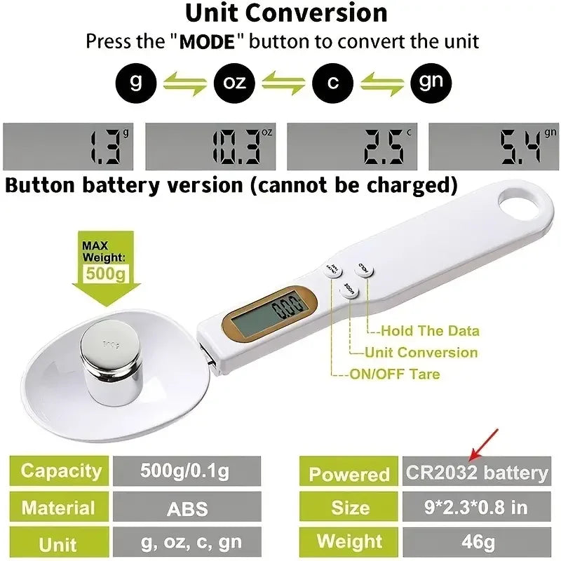 Cuillère Balance Électronique LCD – Précision et Simplicité en Cuisine