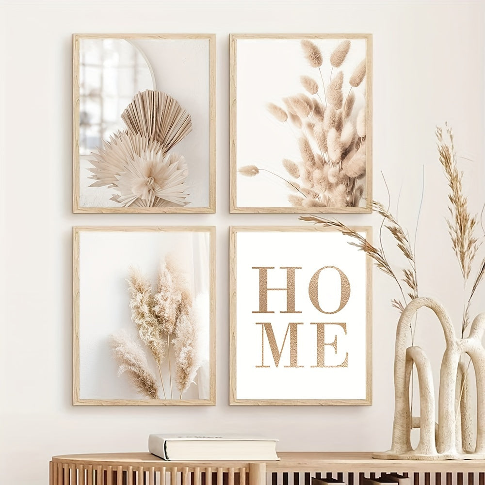 Ensemble de Tableaux Muraux – Thème Nature et Élégance Bohème