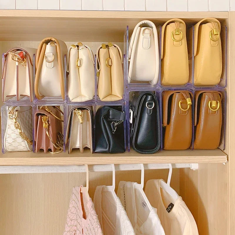 Organisateur de Sacs à Main en Acrylique – Élégance et Gain de Place