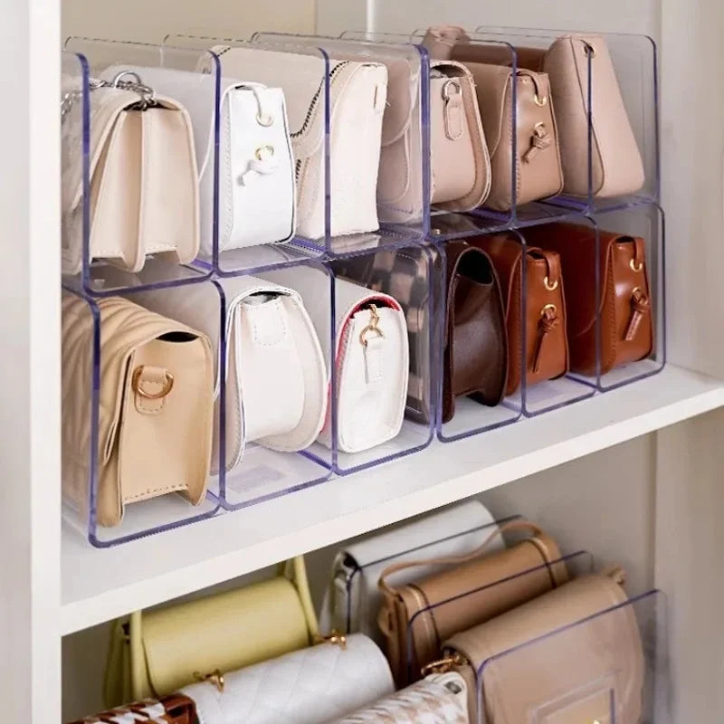 Organisateur de Sacs à Main en Acrylique – Élégance et Gain de Place