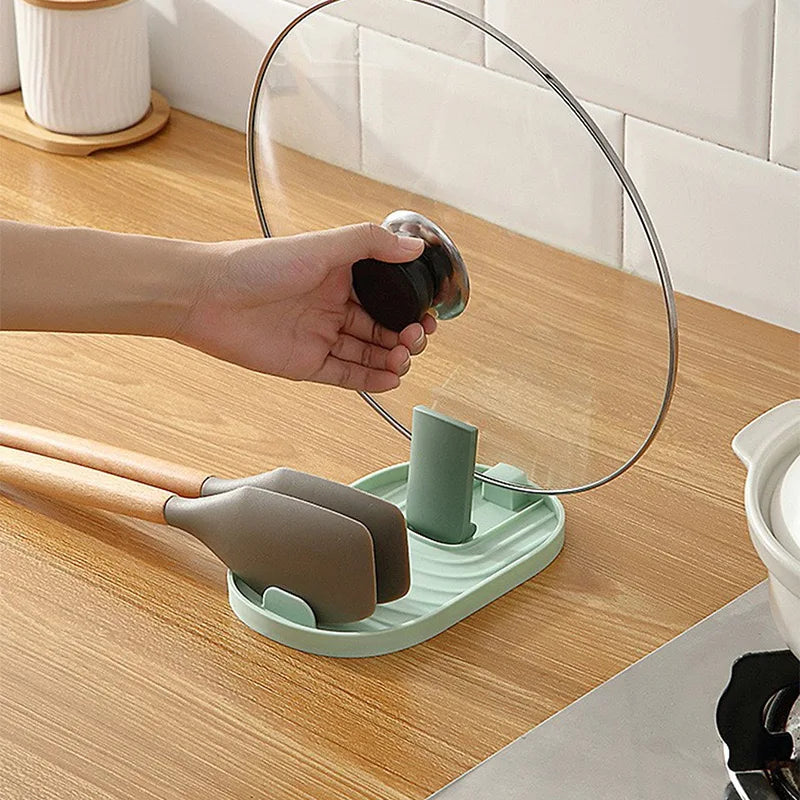 Support pliable pour couvercle et ustensile - Pratique et élégant