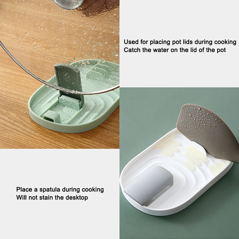 Support pliable pour couvercle et ustensile - Pratique et élégant
