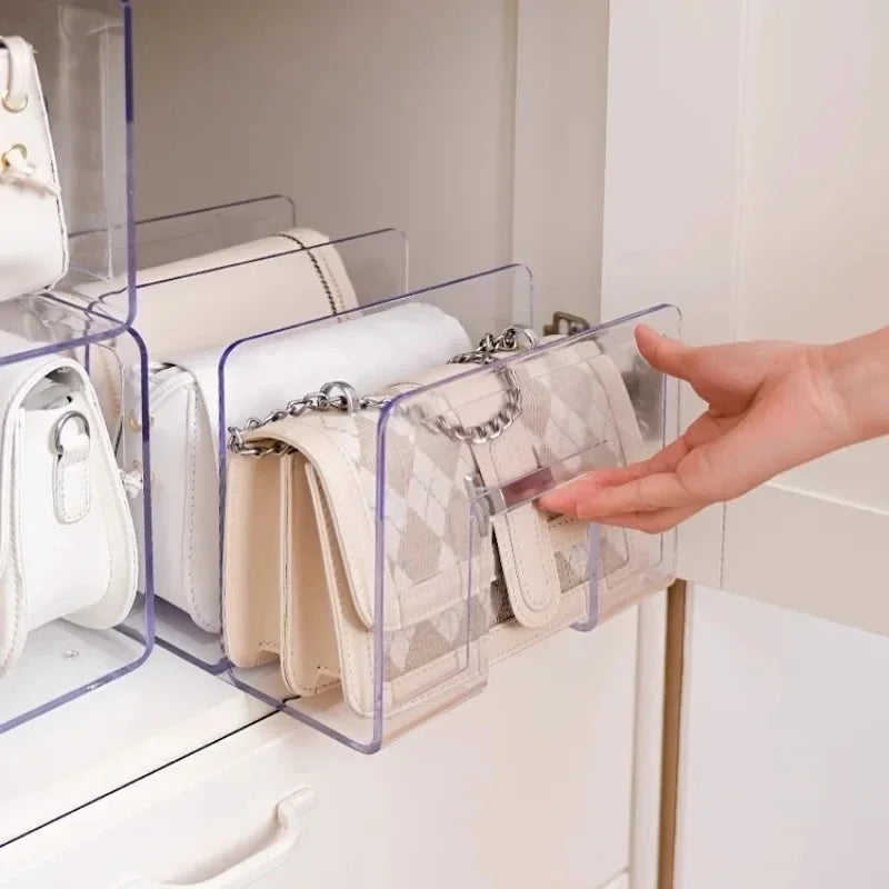 Organisateur de Sacs à Main en Acrylique – Élégance et Gain de Place