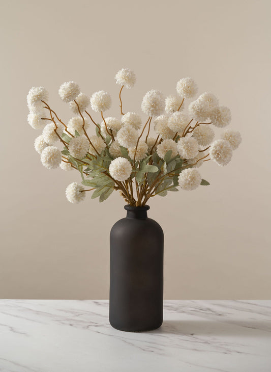 Bouquet artificiel de Chrysanthèmes Kiku – Blanc (10 tiges / 50 fleurs)
