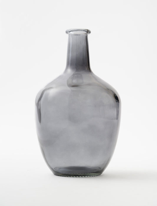 Vase Ballon en Verre Gris – Design Moderne & Décoratif